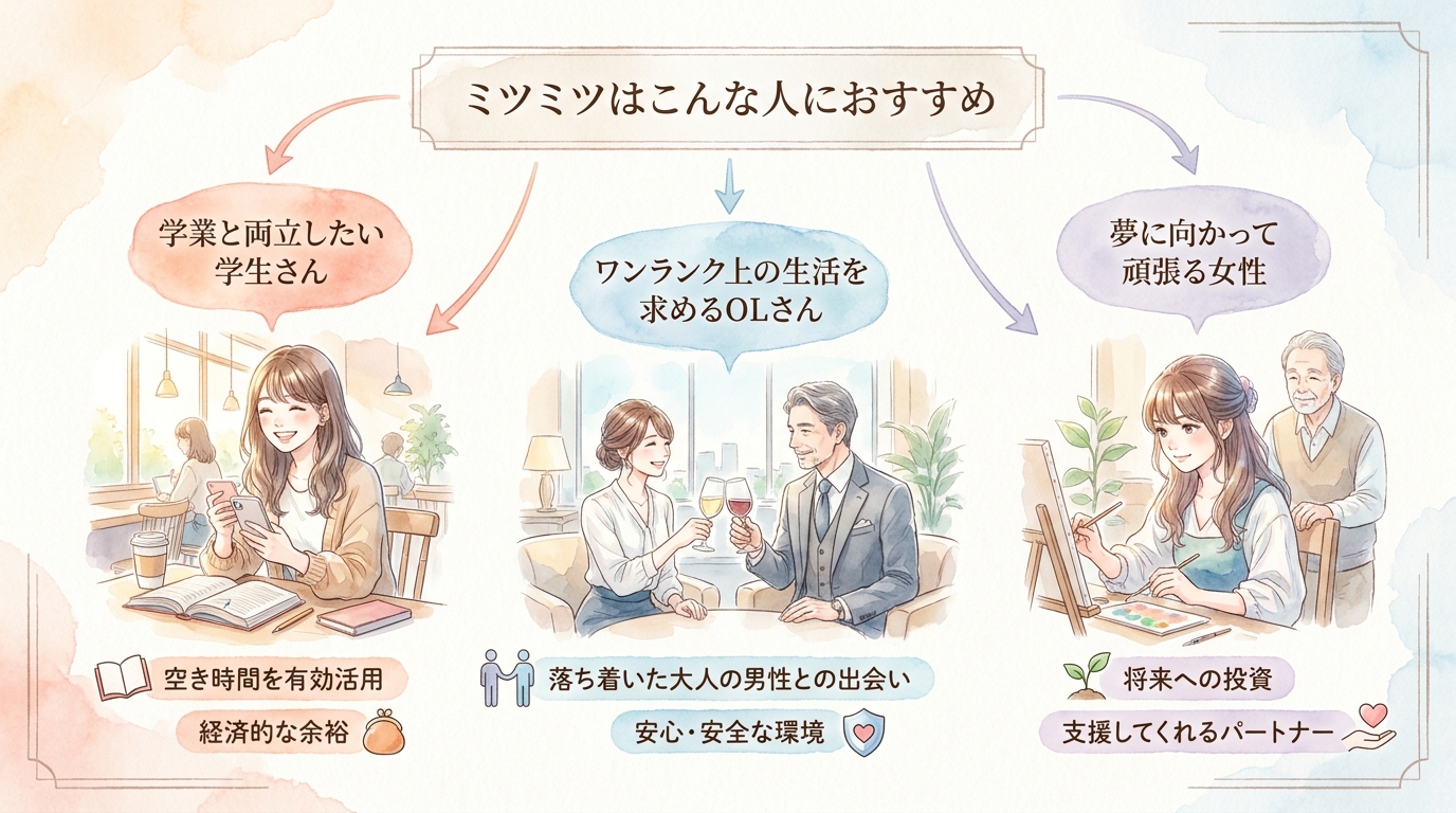 ミツミツはこんな人におすすめ