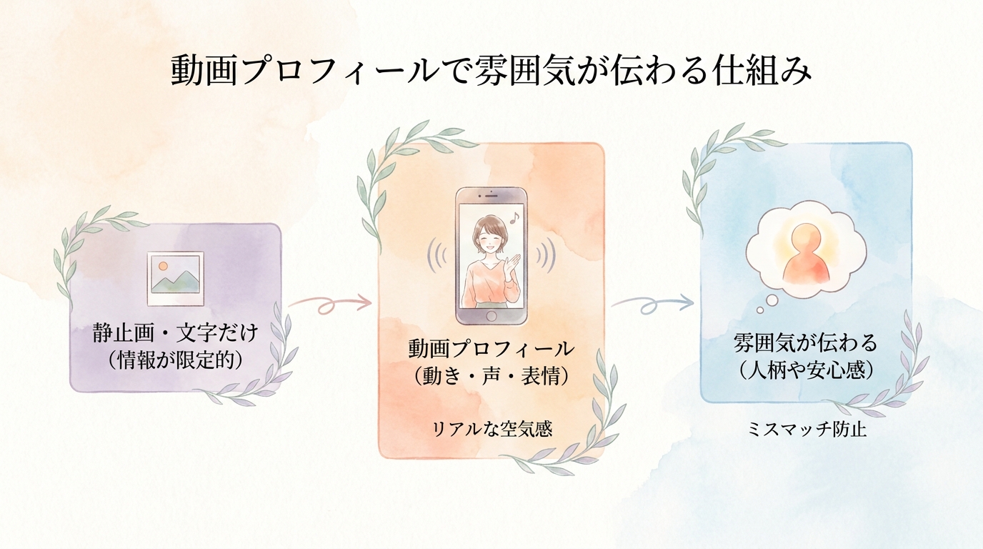 動画プロフィールで雰囲気が伝わる仕組み